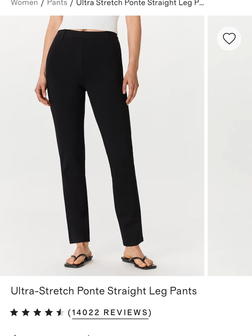 Quince Black Straight Trousers - Picture 4 of 4